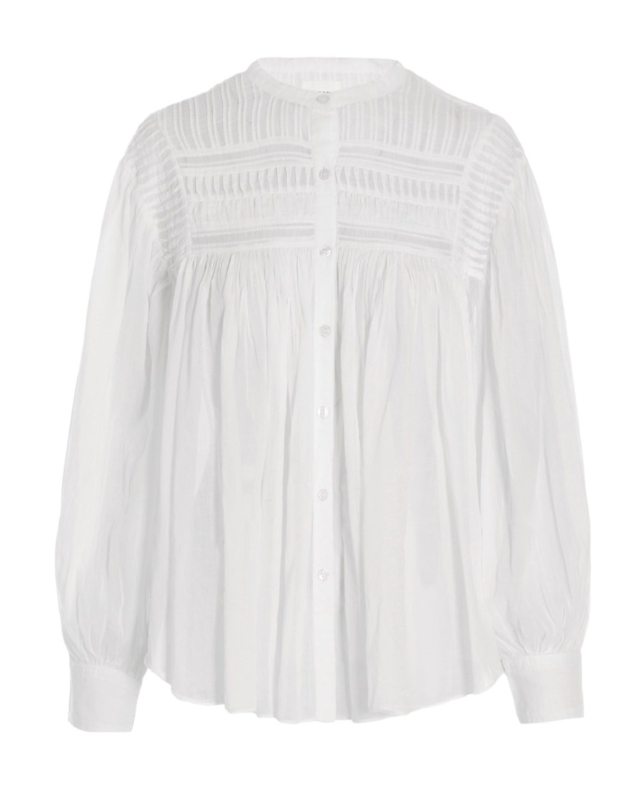 Isabel Marant Étoile Plalia Oversized Cotton Blouse In White