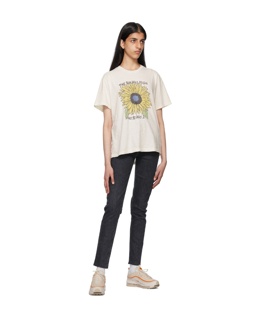 Re/done 70s Frayed High-rise Bootcut Jeans In Black