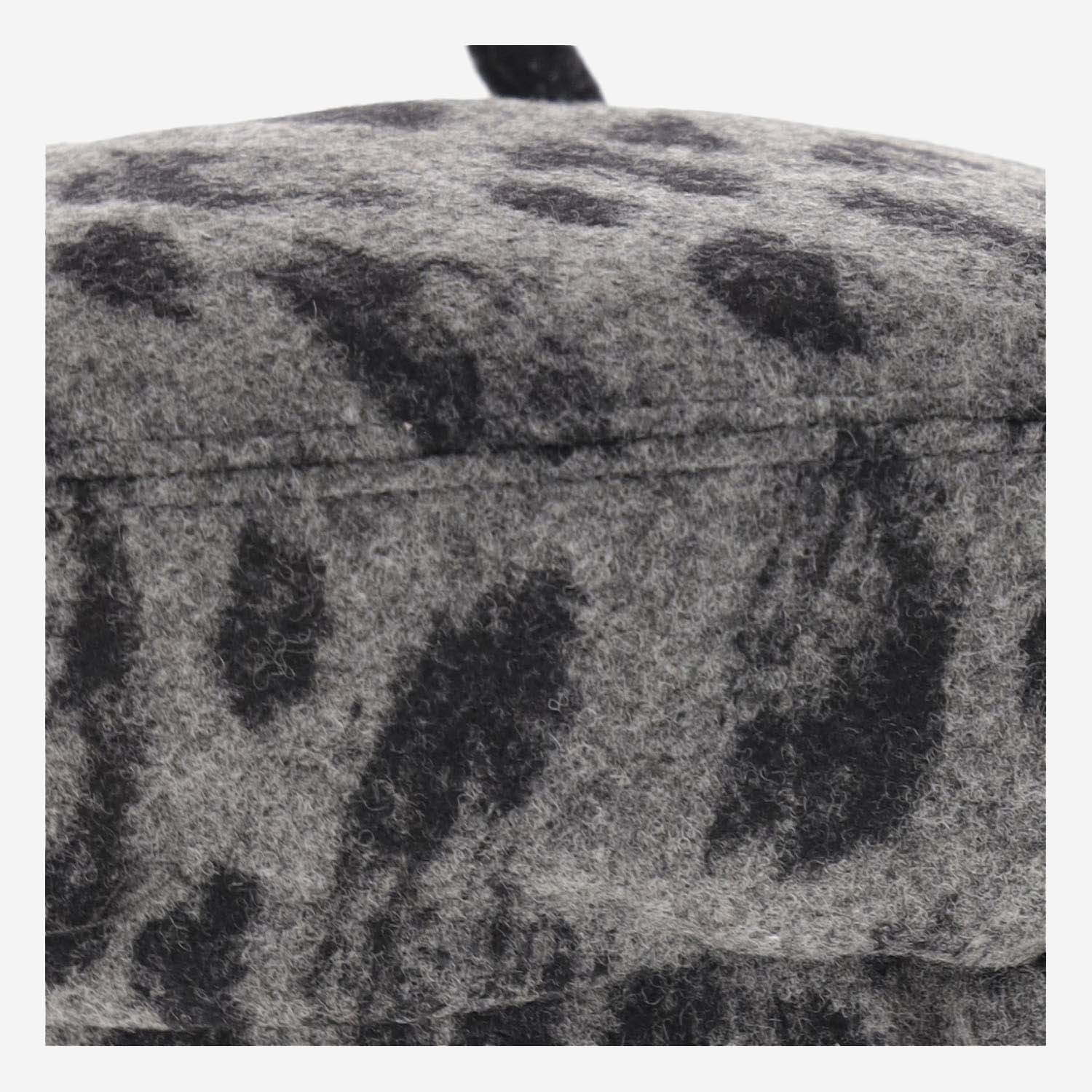 Dior Pattern Hat In Gray