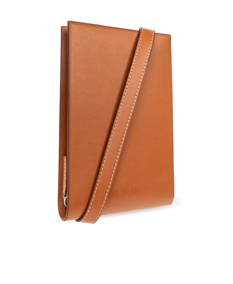 Jacquemus Le Gadju Neck Wallet In Brown