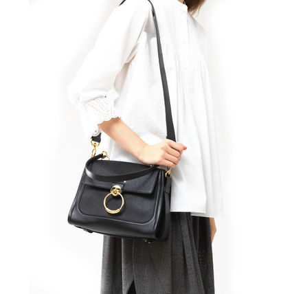 Shop Chloé Small Tess Day Bag In Black