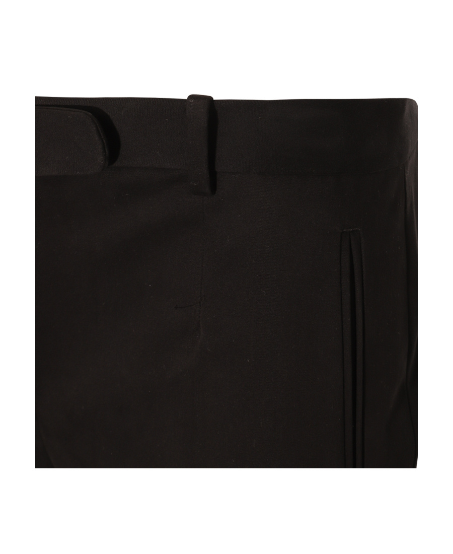 Shop The Row Wide-leg Cotton-blend Trousers In Black