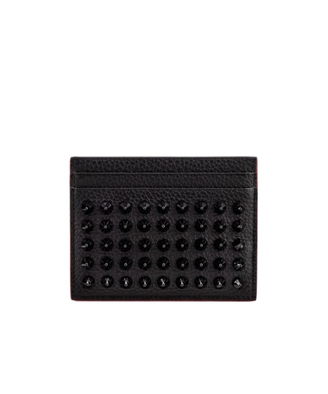 Christian Louboutin Kios Card Holder In Brown
