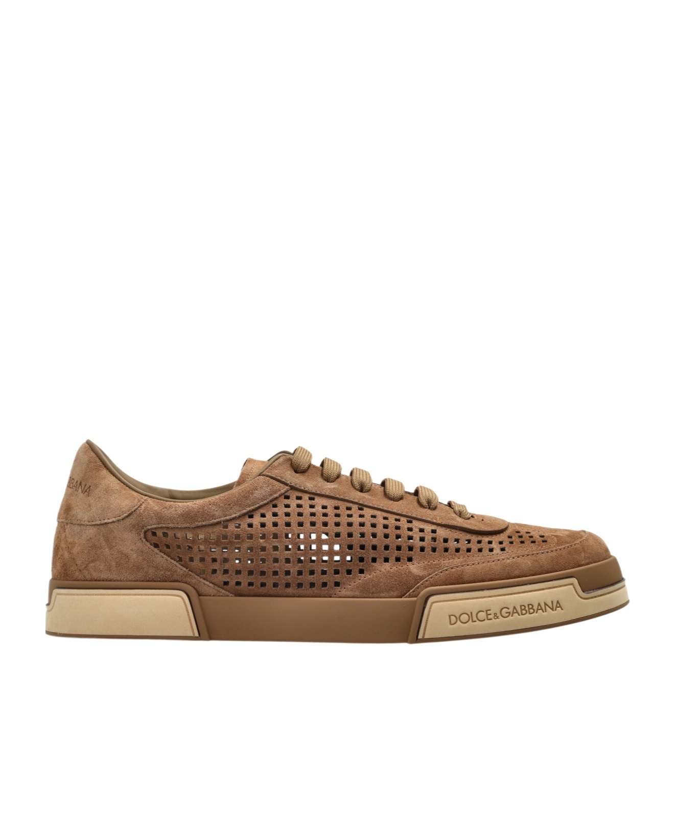 Dolce & Gabbana Suede Sneakers In Brown