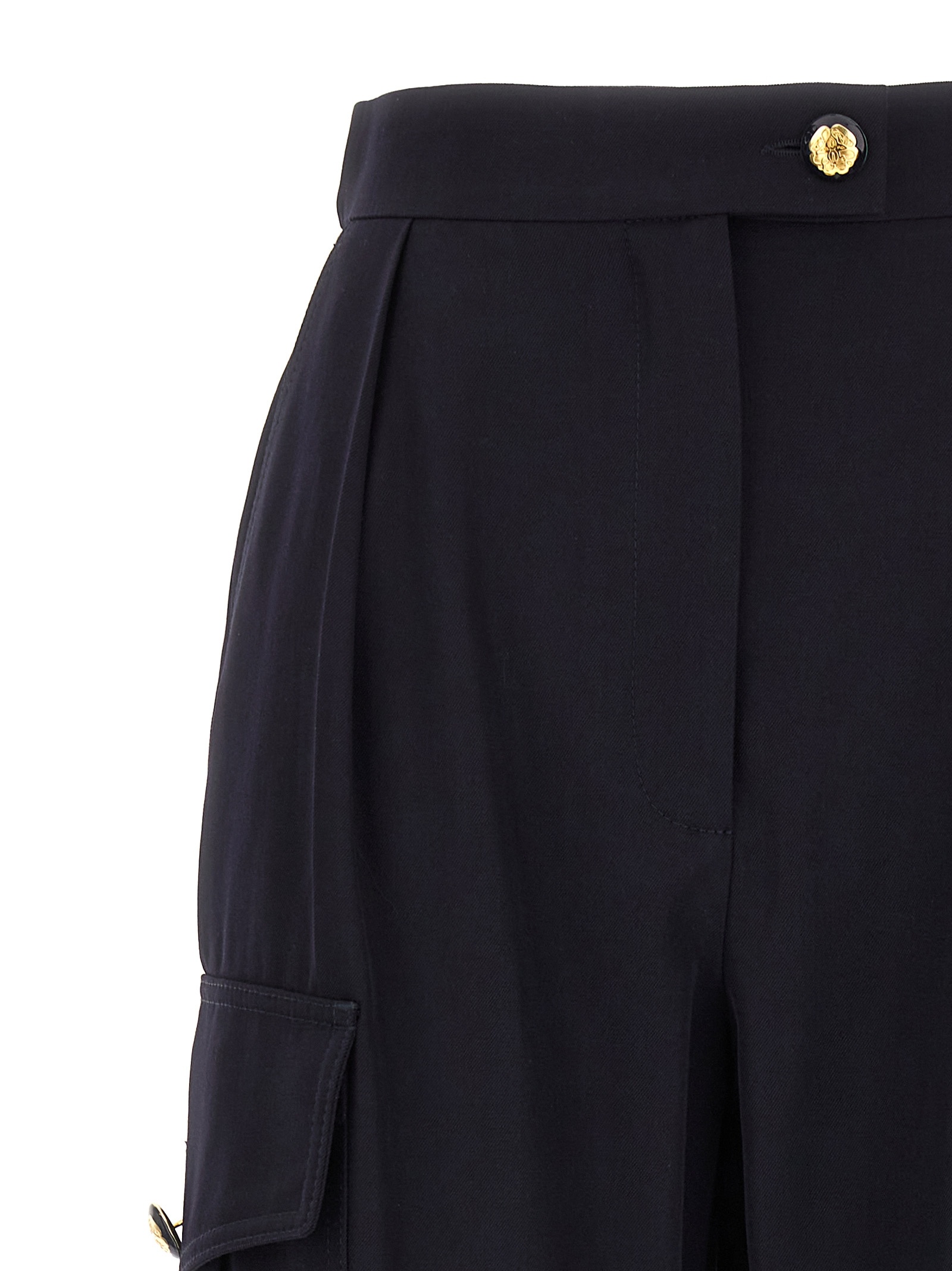 Alexander Mcqueen Military Trousers In Black