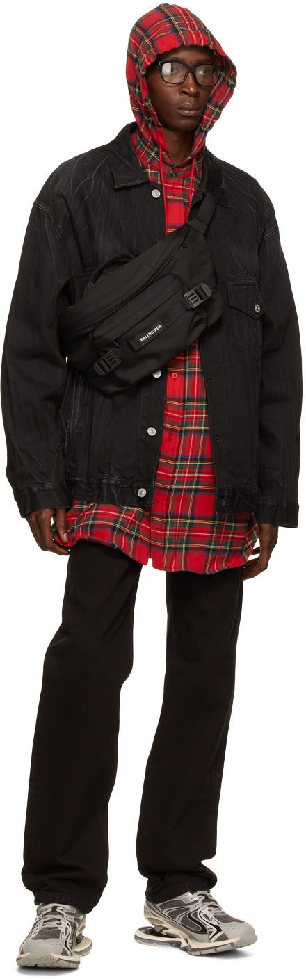 Balenciaga Army Belt Bag In Black