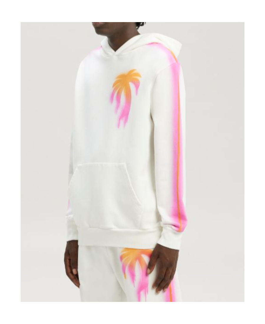 PALM ANGELS I LOVE PA GRAFFITI-PRINT HOODIE