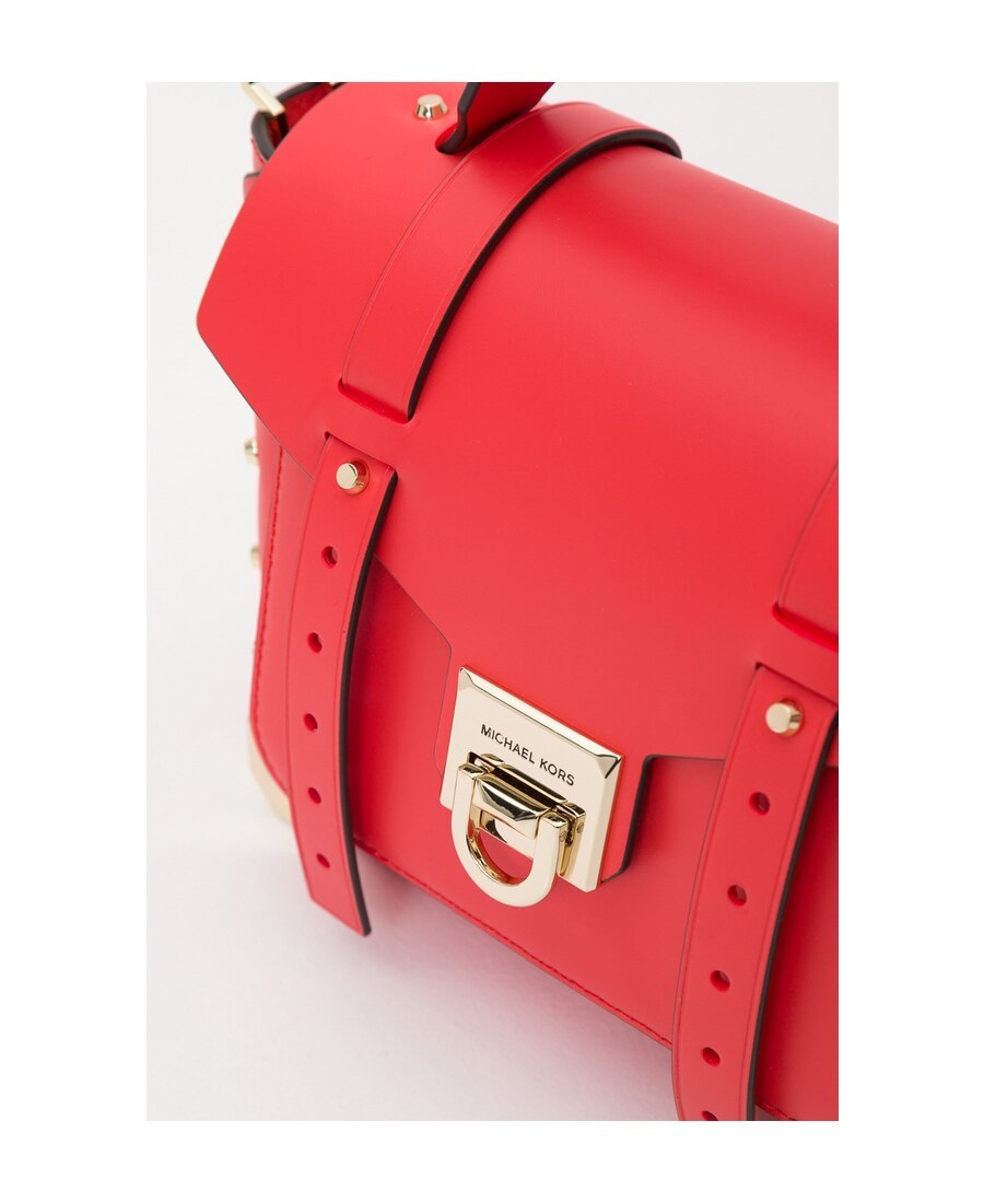 Shop Michael Michael Kors Logo Handbag In Red