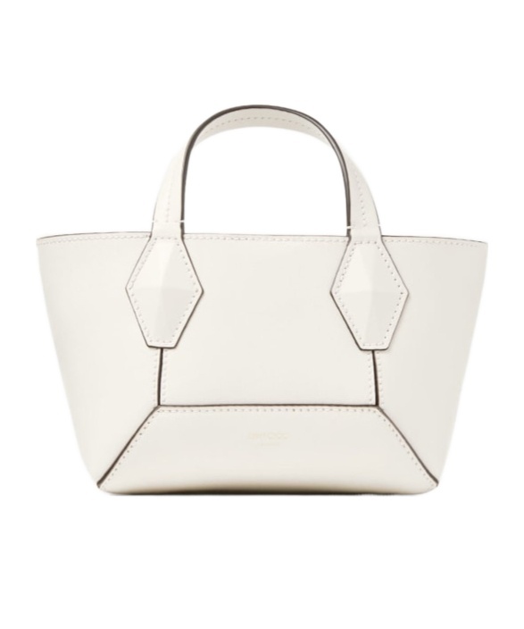 Jimmy Choo Diamond Tote Xs In White