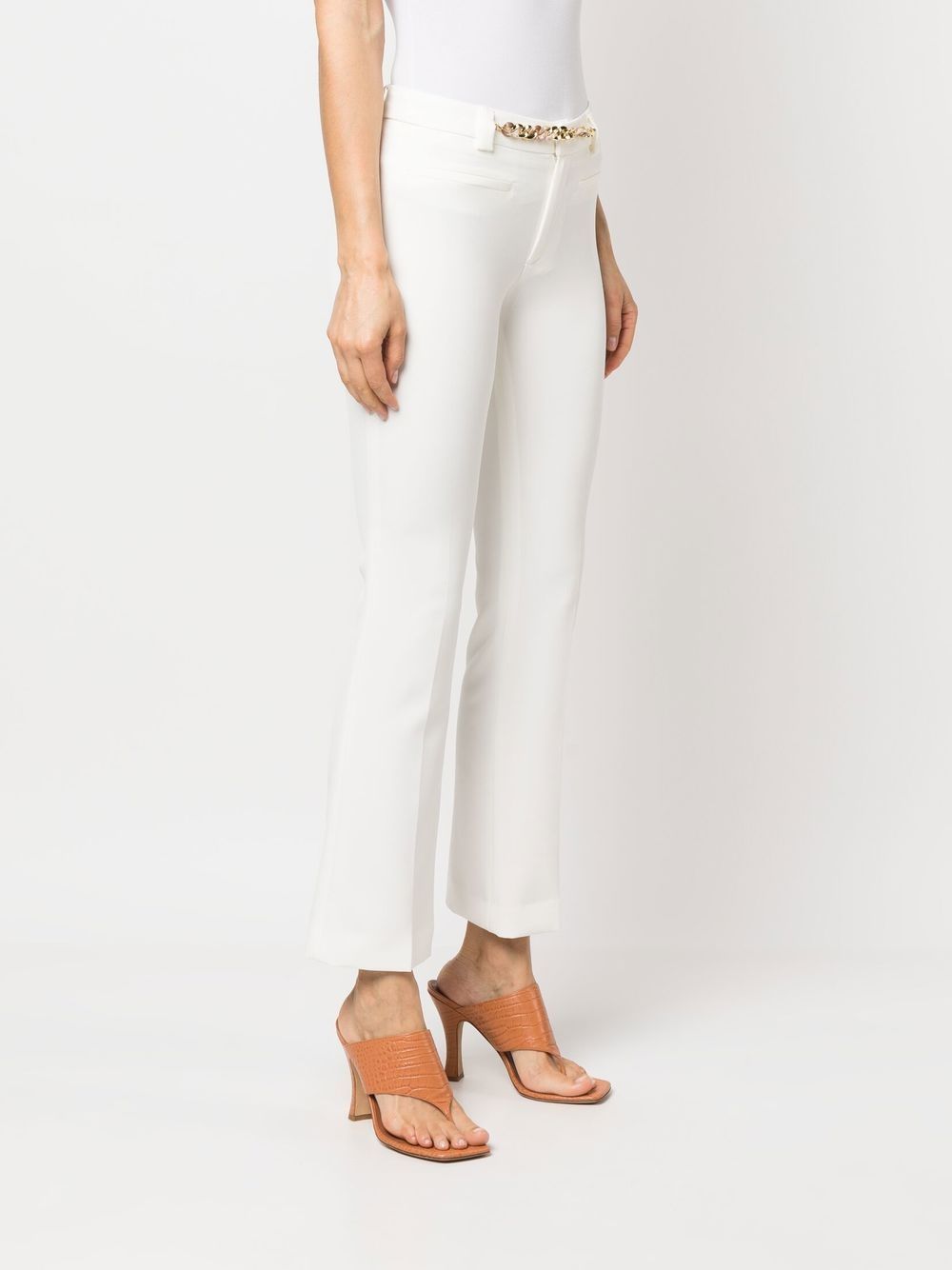 Liu •jo Straight-leg Trousers In White