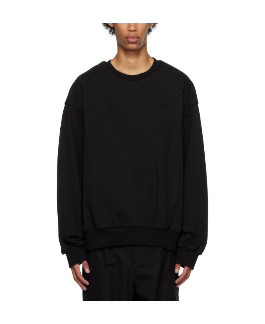 Juunj Black Embroidered Sweatshirt In Black