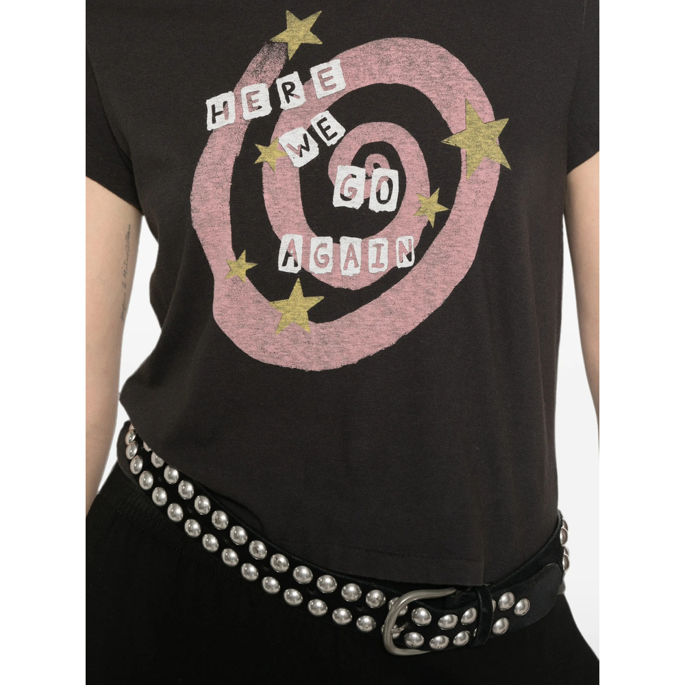 Re/done T-shirt  In Black