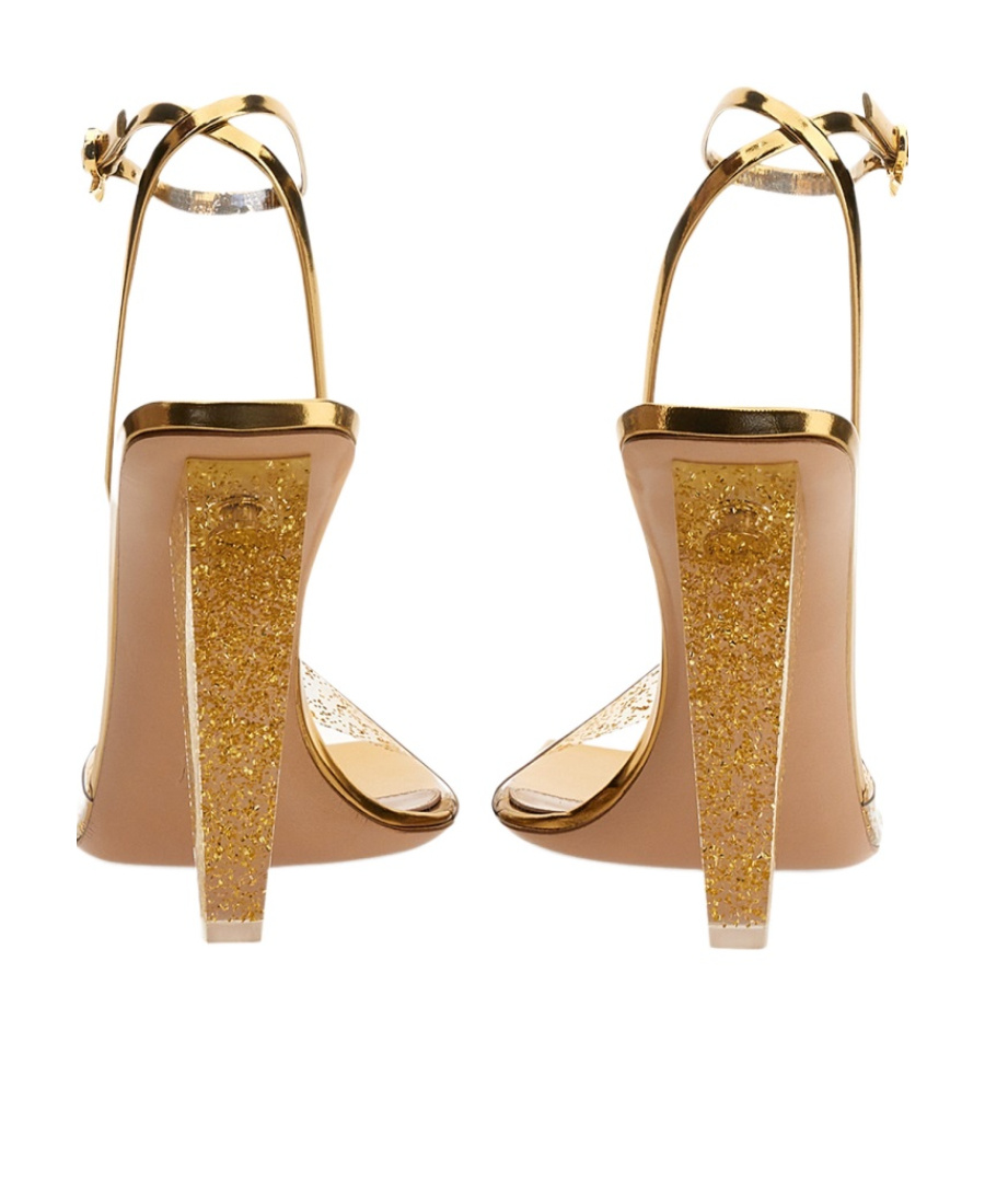Gianvito Rossi 111mm Odyssey Glitter-embellished Pumps In Nude