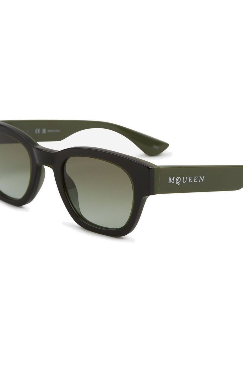 Alexander Mcqueen Eyewear Square Frame Sunglasses In Black