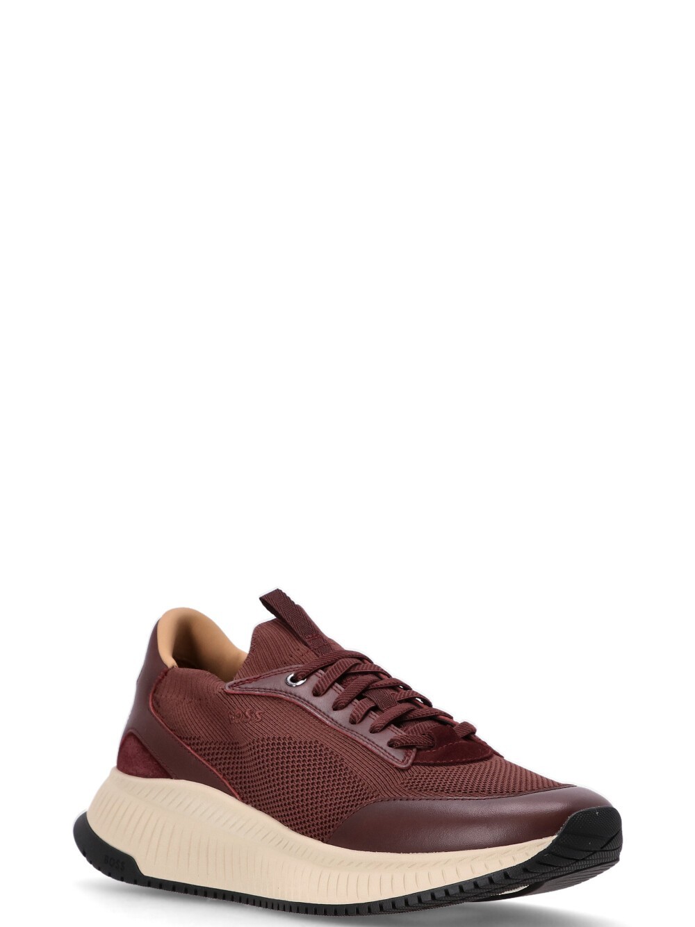 Hugo Boss Ttnm Evo Panelled Sneakers In Brown