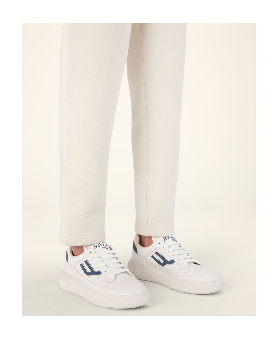 Bally Logo-patch Leather Sneakers In White