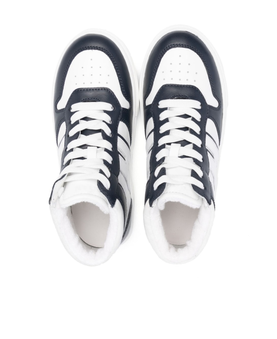 Shop Hogan Lace Up Sneakers In White