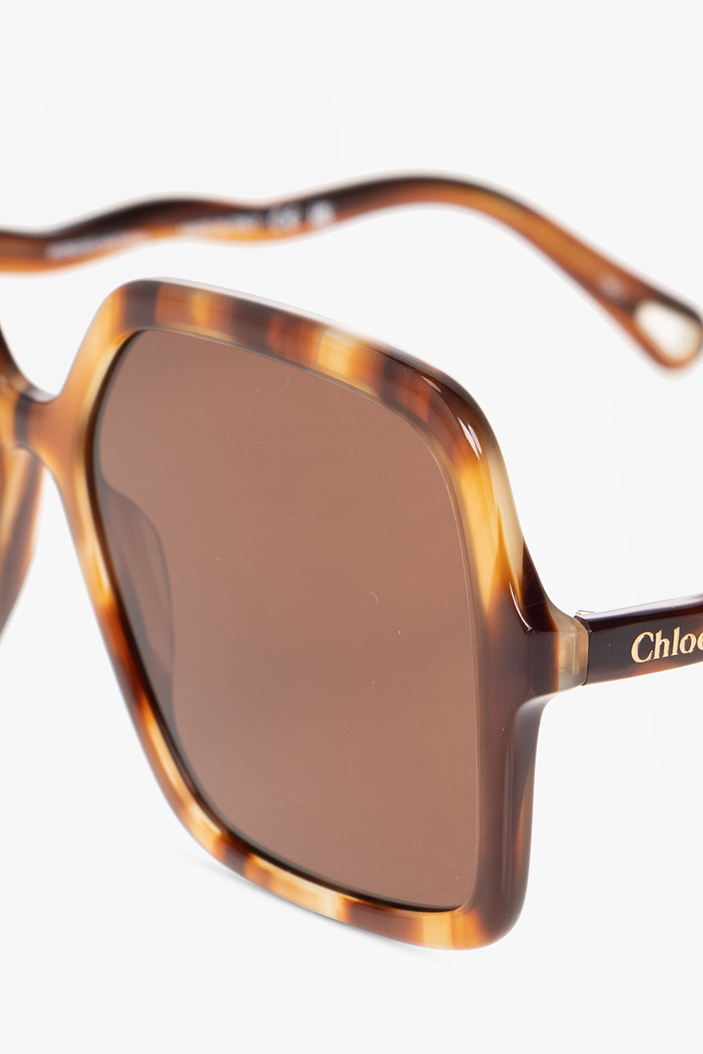 Chloé Square Frame Sunglasses In Brown