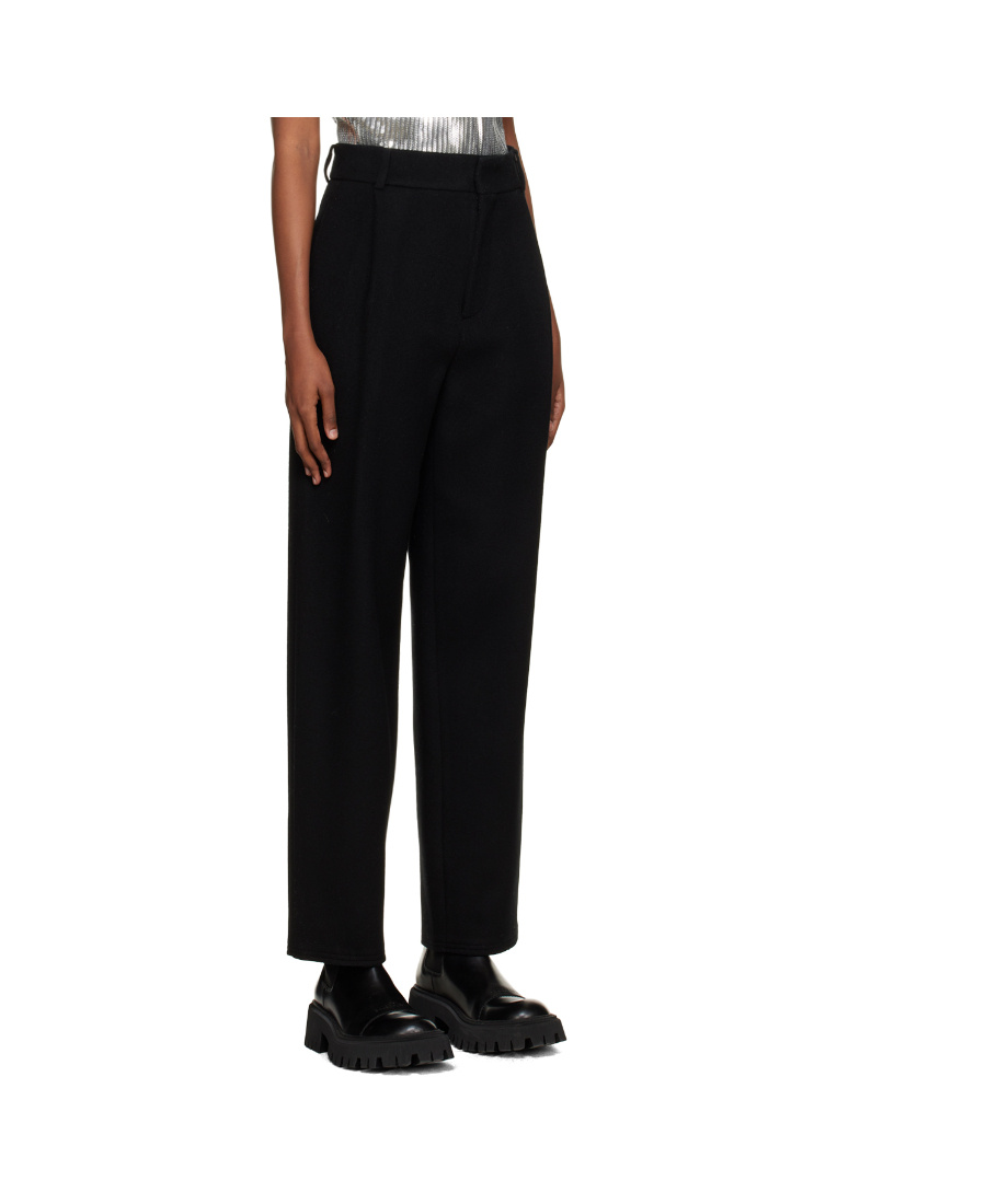 We11 Done Logo Casual Pants In Black