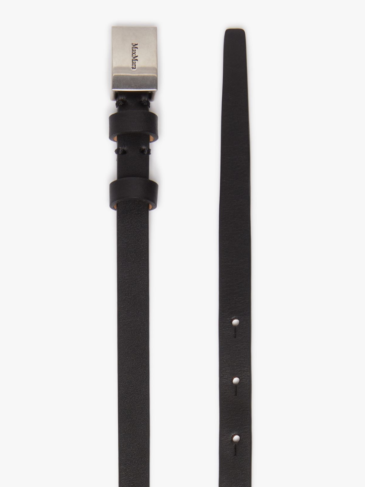 Max Mara Women's Leather Belt In Nude