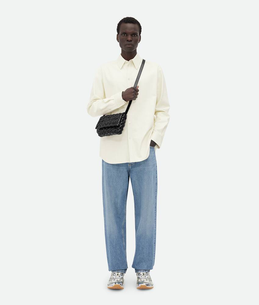 Bottega Veneta Trumpet Woven Satchel In Black