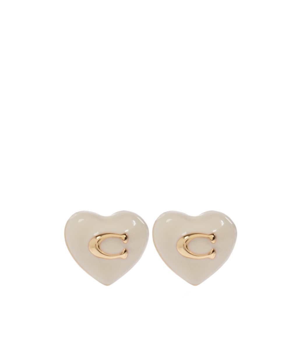 COACH COACH HEART-SHAPE EARRINGS