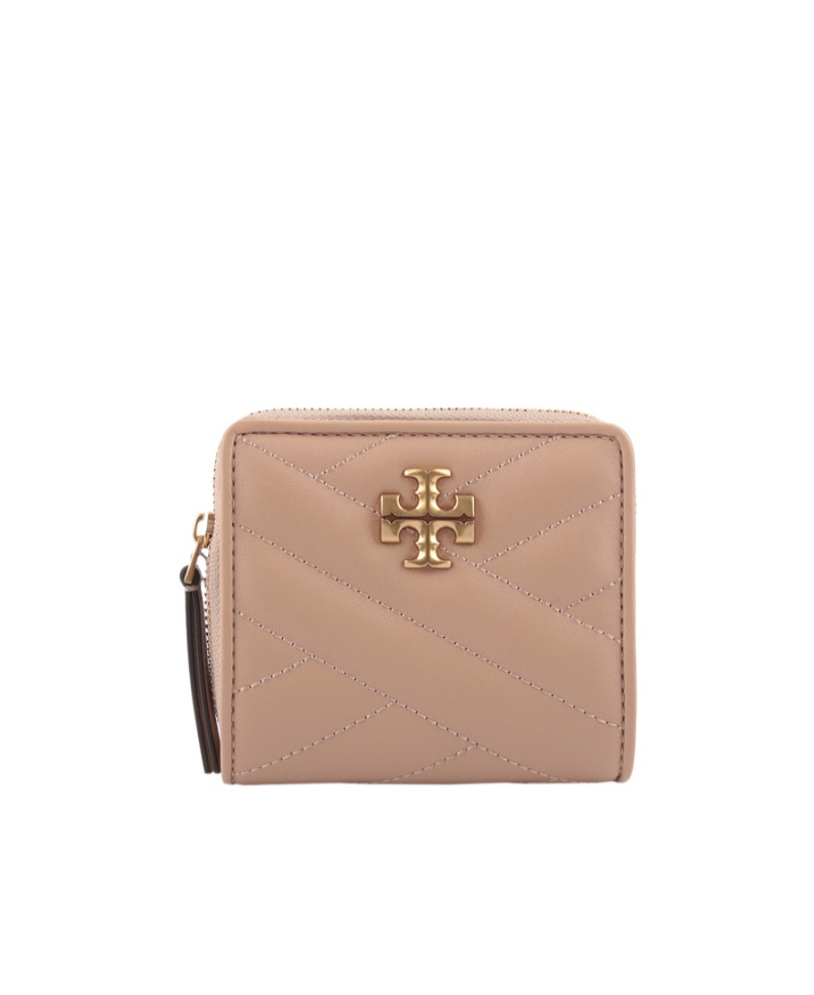 Tory Burch Kira Quilted Wallet In Neutral