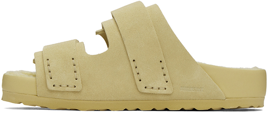 Tekla Yellow Birkenstock Edition Uji Sandals In Brown