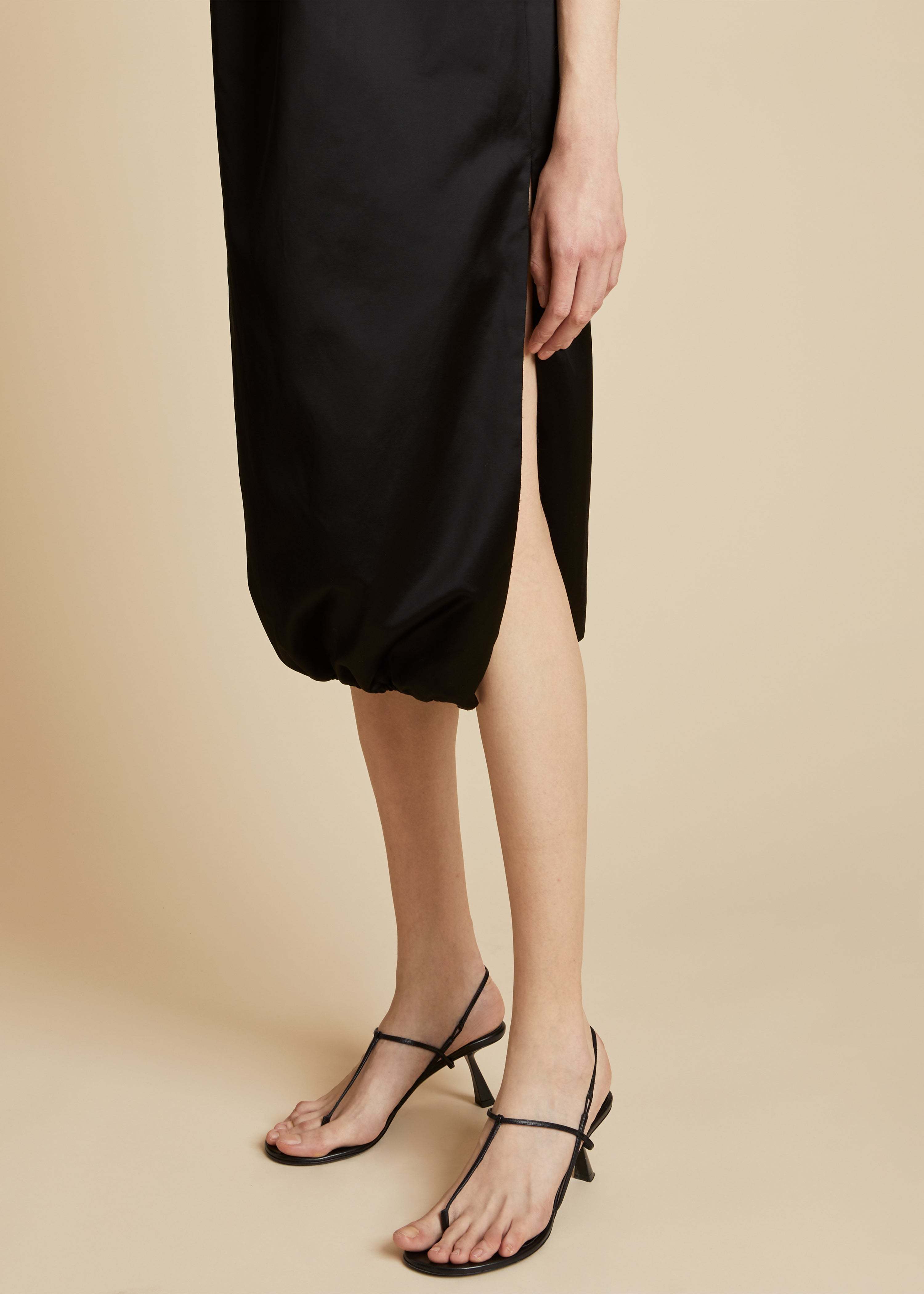 Khaite Strapless Gathered Dress