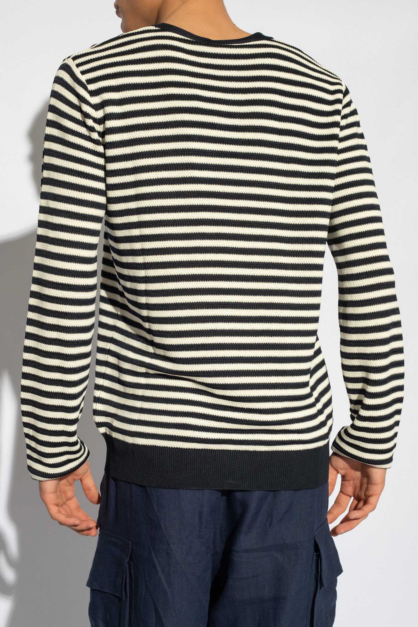 Dolce & Gabbana Jersey With Stripe Pattern In White
