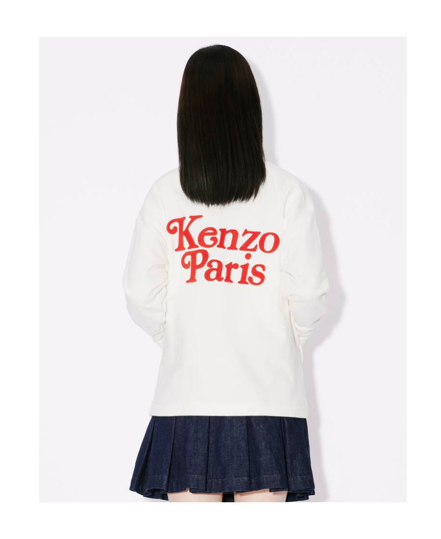Kenzo X Verdy Embroidered Cardigan In White