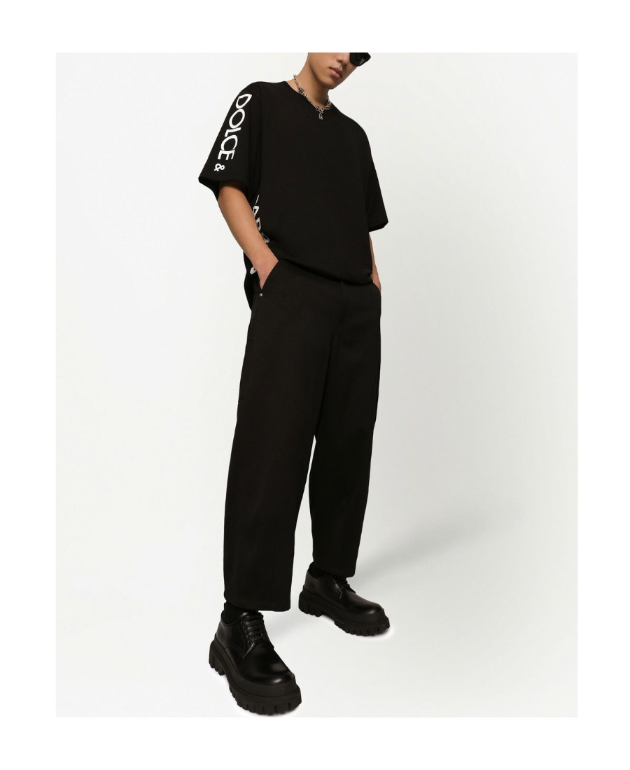 DOLCE & GABBANA DOLCE  GABBANA LOGO PRINTED CREWNECK T-SHIRT