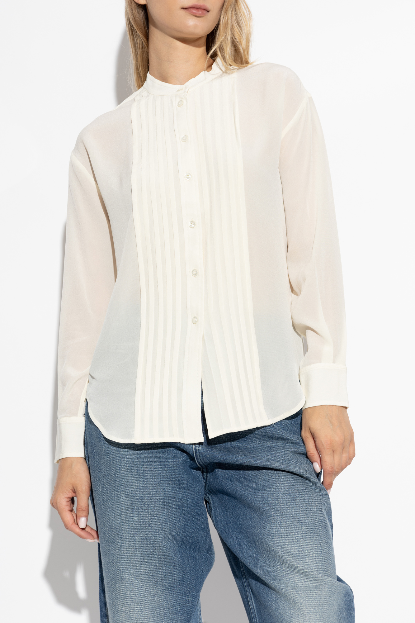 Isabel Marant Long-sleeved Shirt In White