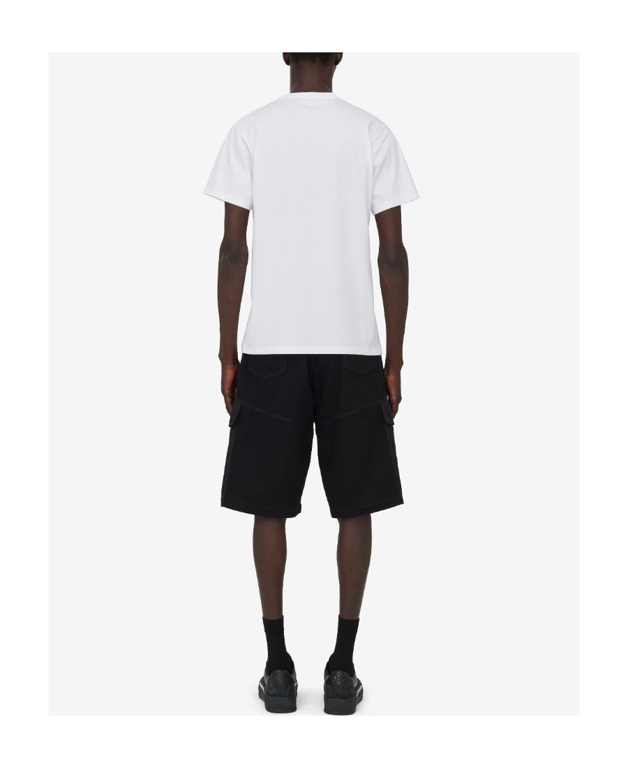 Alexander Mcqueen Obscured Skull Crewneck T-shirt In White