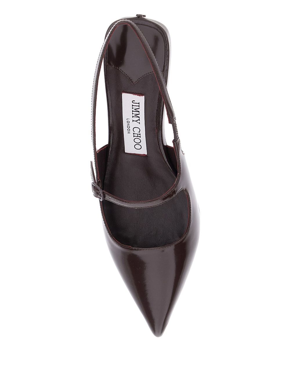 Jimmy Choo Didi 45 Slingback In Brushed Leather In Black