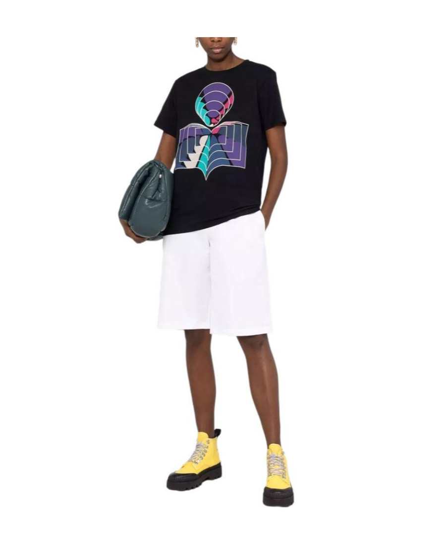 Isabel Marant Logo-print Organic-cotton T-shirt In Black