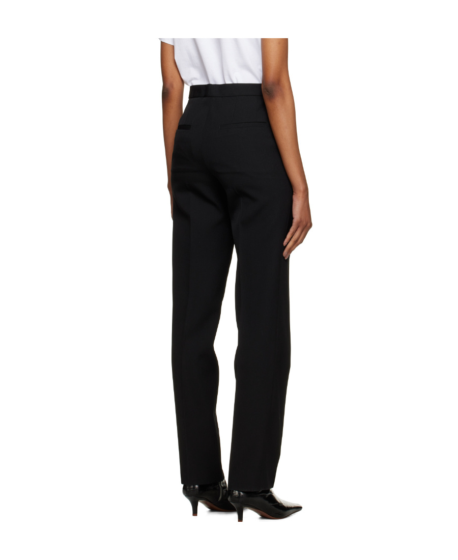 Shop Jil Sander Four-bag Pleated Casual Pants In Black