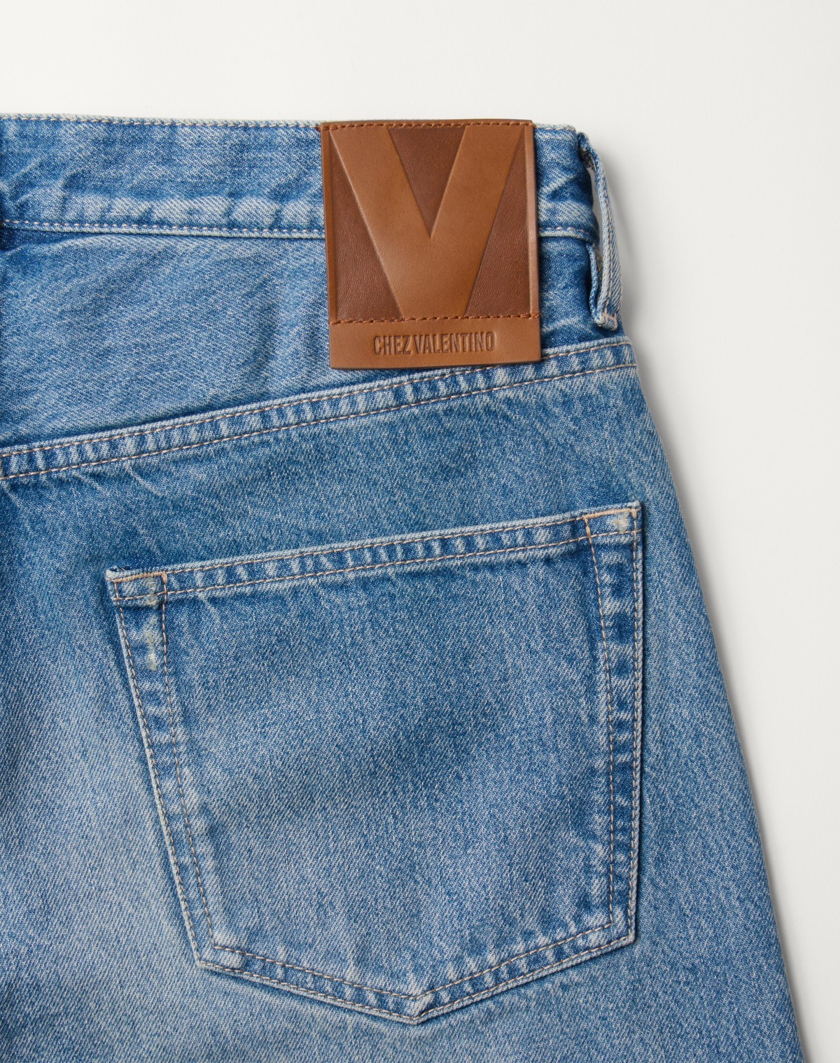 Valentino Men's Straight-leg Jeans In Blue