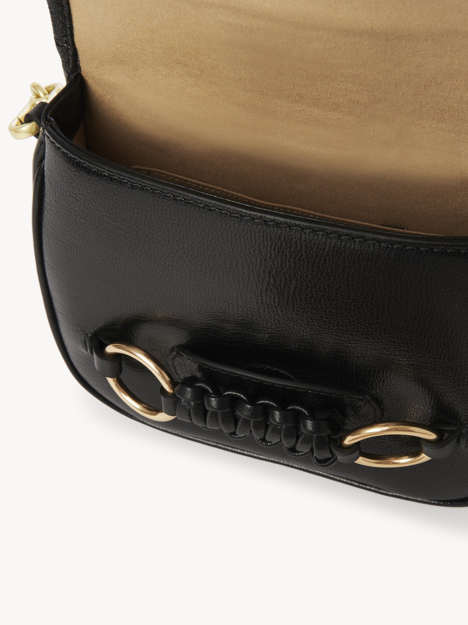 See By Chloé Saddie Leather Crossbody Bag In Black
