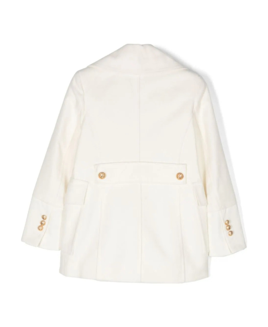 Balmain Double-breasted Blazer In White