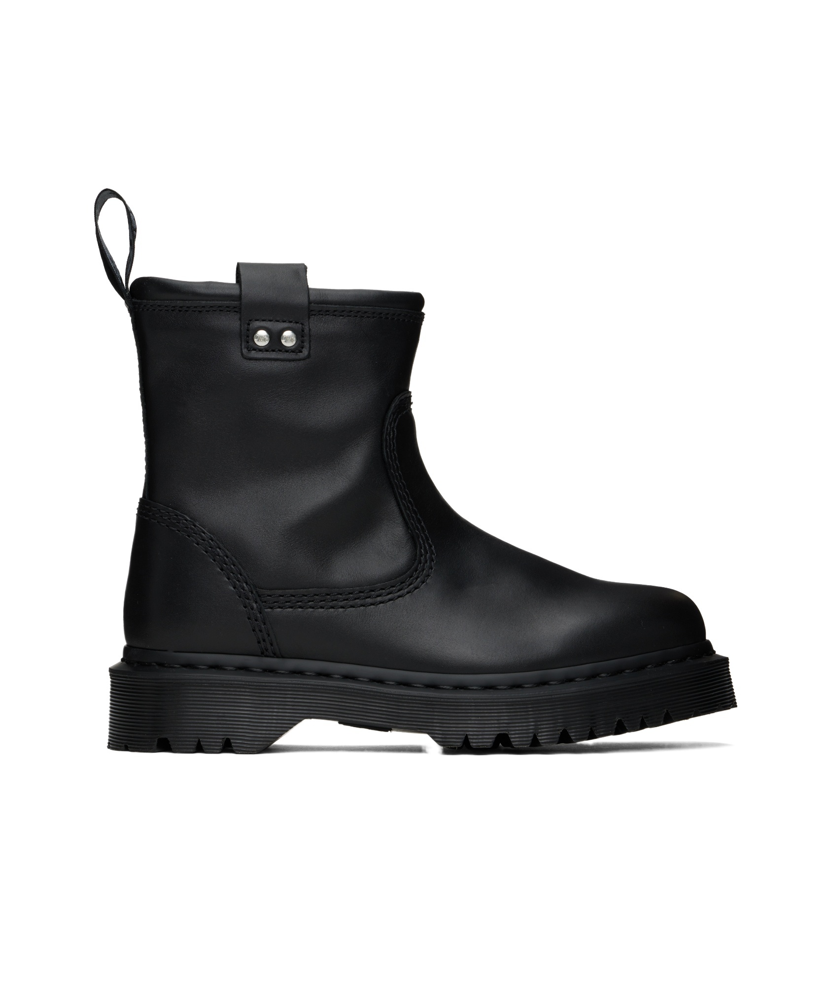 Dr. Martens' Pull Tab Short Boots In Black