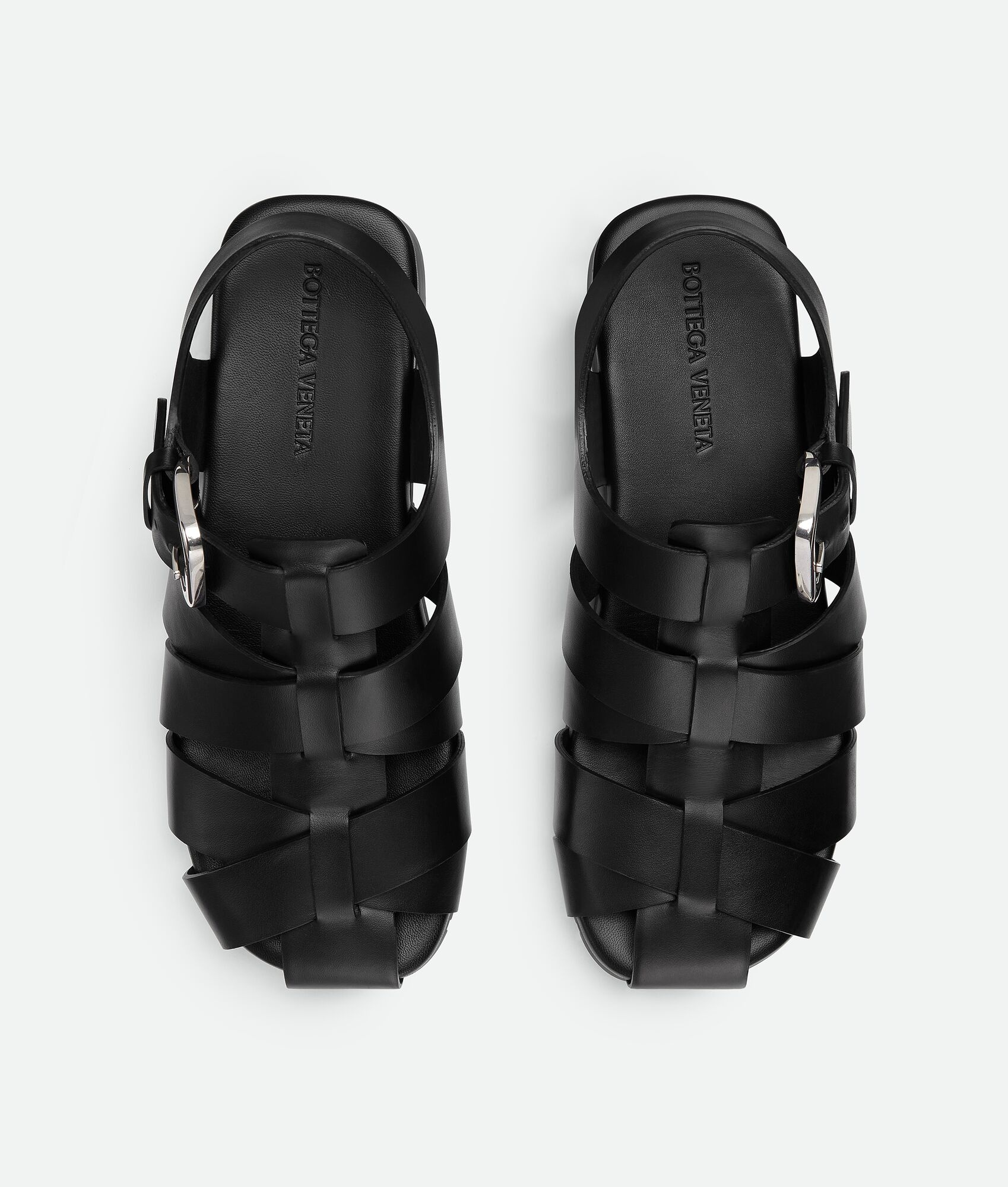 Shop Bottega Veneta Alfie Sandal In Black