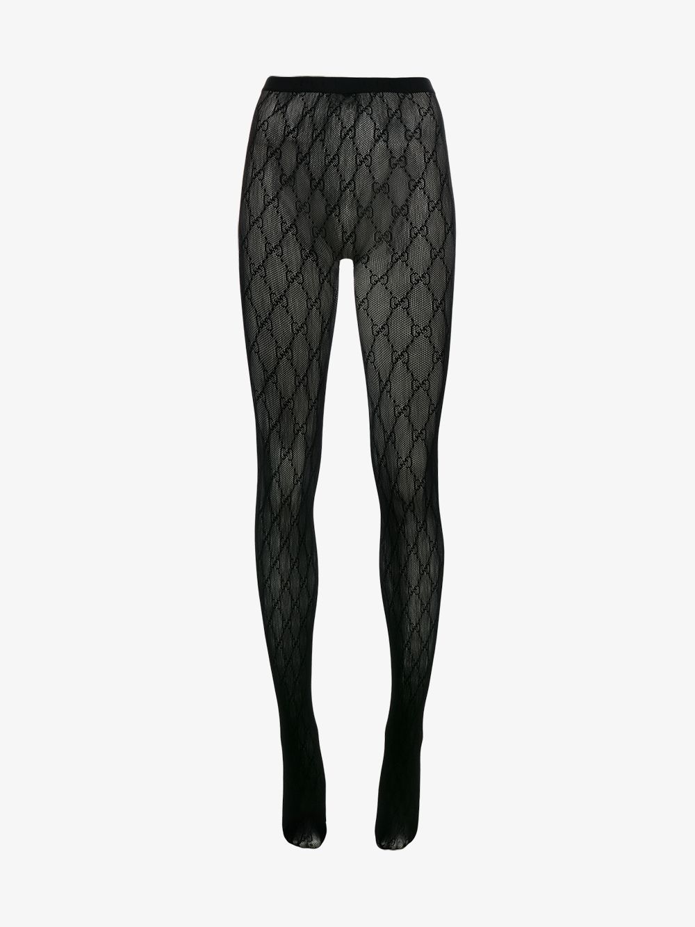 Gucci Interlocking G Tights In Black