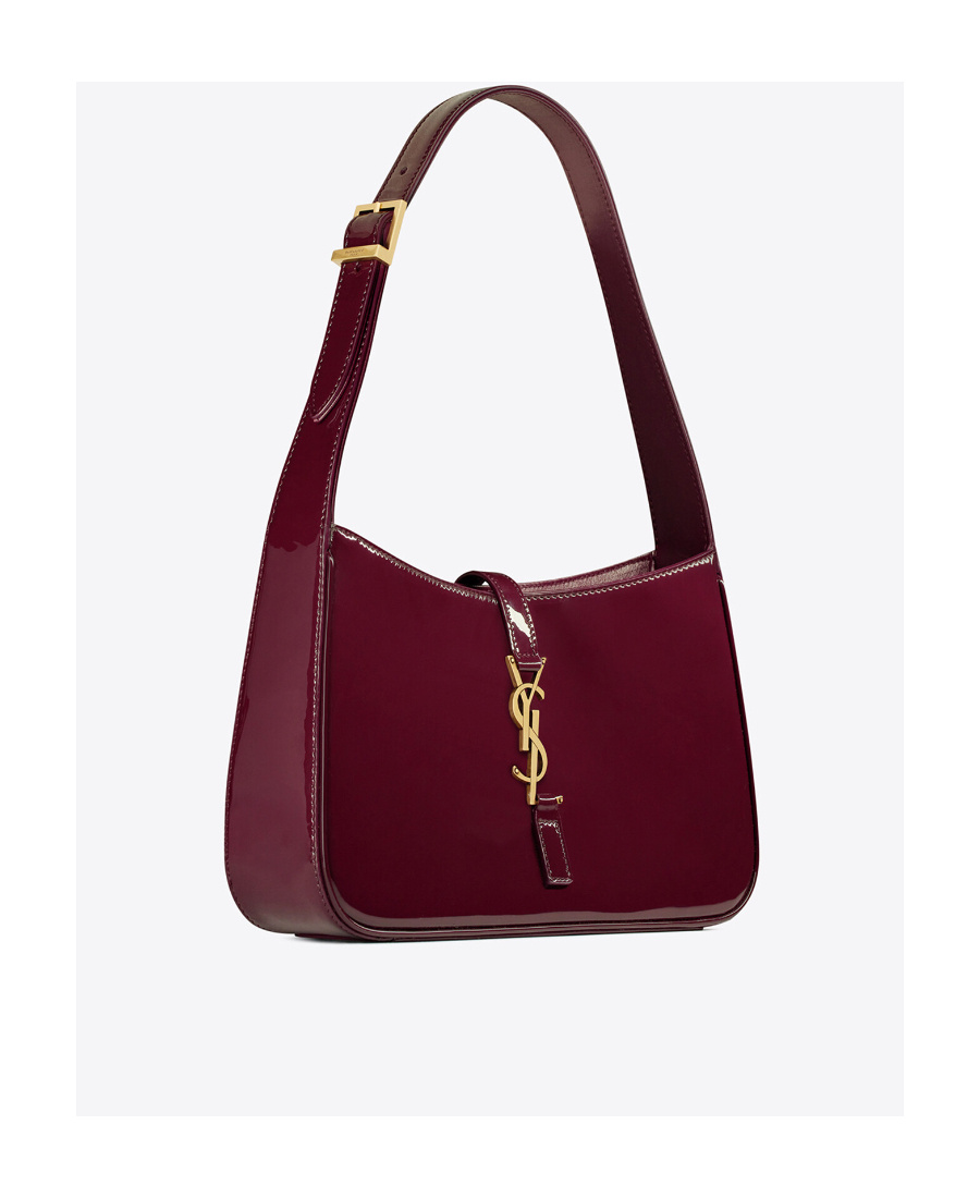 Saint Laurent Le 5 À 7 In Patent Leather In Brown