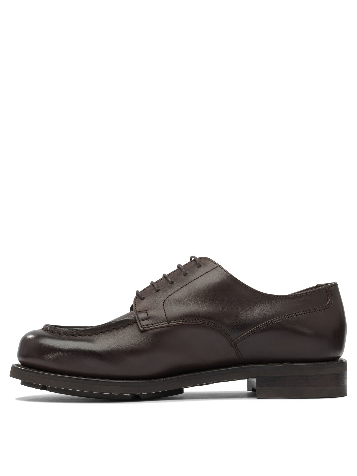 Paraboot Chambord Leather Lace-up Shoes In Brown