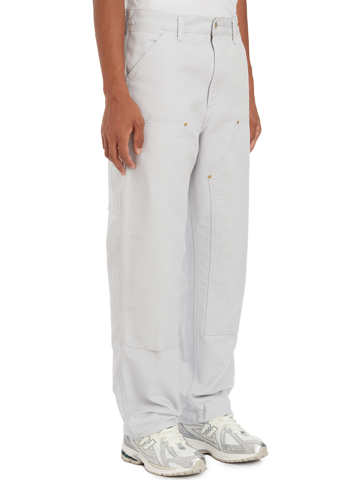 Carhartt Straight Leg Trousers Pockets Loops In White