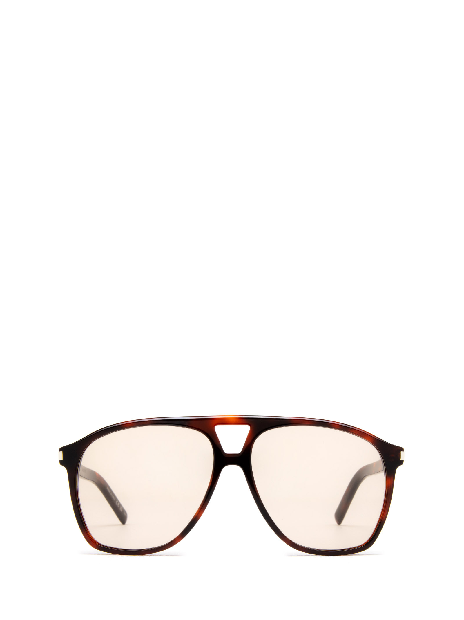 Saint Laurent Eyewear Aviator Frame Sunglasses In Brown