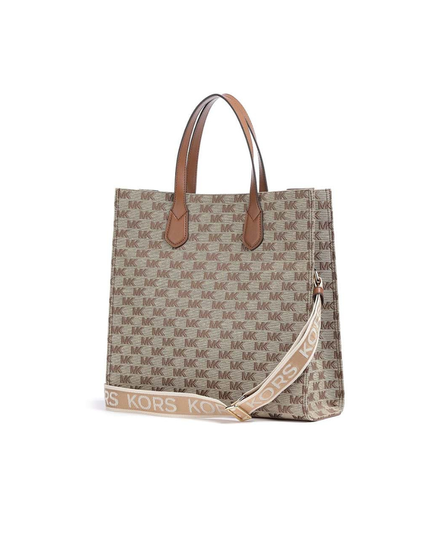 Michael Kors Monogram-jacquard Tote Bag In Multicolor