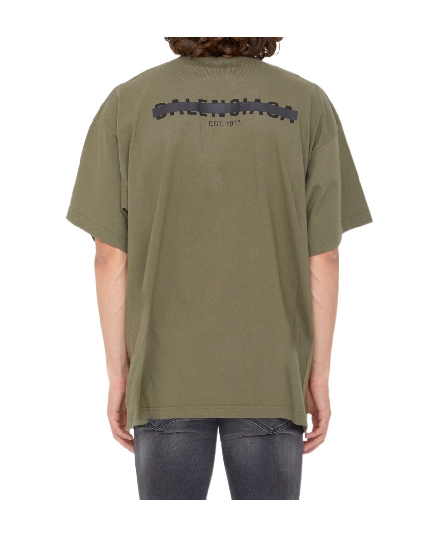 Balenciaga Strike 1917 T-shirt In Green