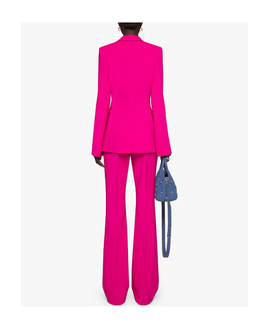 Givenchy Wool-blend Flared Trousers In Pink